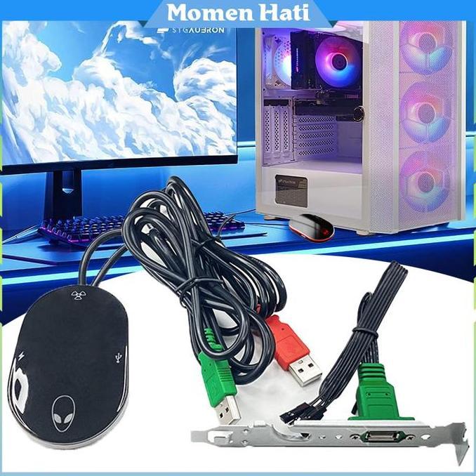 MIOSHINOCHE 1Set Kabel Tombol Power PC Reset Untuk Anti Pencuri Warnet Dan Pribadi