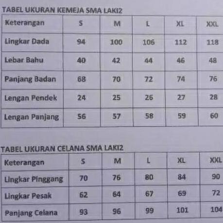 pola celana seragam sekolah sma