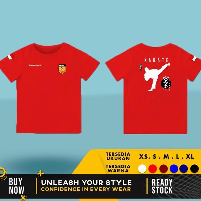 KAOS BAJU KARATE CLUB ANAK BISA REQUEST NAMA Fashion