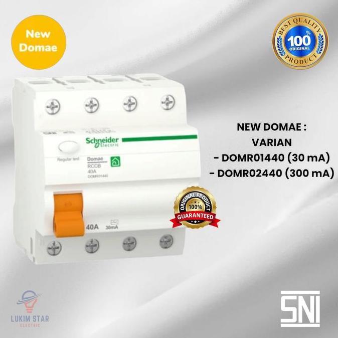 Elcb Schneider Domae 40A 4Phase 300Ma/30Ma 40A 4Phase Elcb 4 Phase 40A Promo
