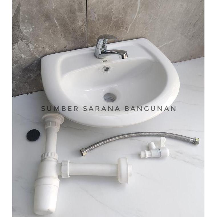 Wastafel Volk Komplit Set / Westafel Set Murah