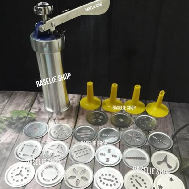 Alat Cetak Biskuit Set Cetakan Aneka Kue Kering Semprit Cookies Cutter Nagako