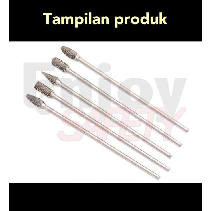 Kokok- Mata Bor / Mata Tuner /Mata Cuner / Rotary Burr Dua Arah 6X10X100Mm