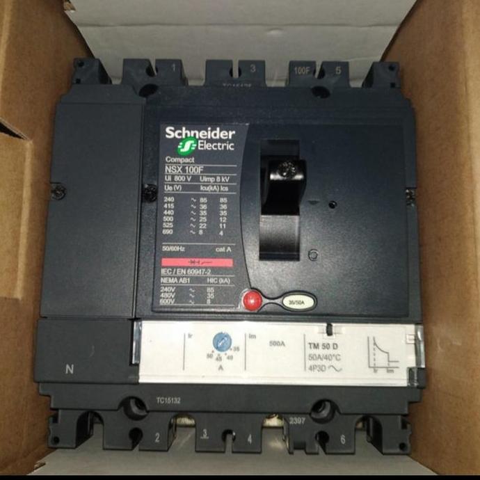 Mccb Breaker Nsx100F 4P 50A Nsx 100F 4P 50A Tm50D Murah
