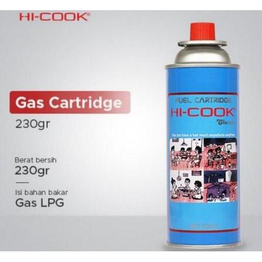 Otove- Hi-Cook Cartridge Gas Kompor Portable Lpg 230G Untuk Kompor Mini & Obor Gas Bahan Bakar Porta