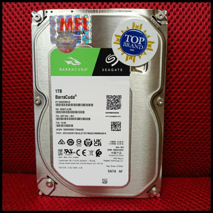 Seagate Barracuda 1Tb Harddisk 3,5 Inch Sata Resmi - Harddisk Komputer 3.5 Inch