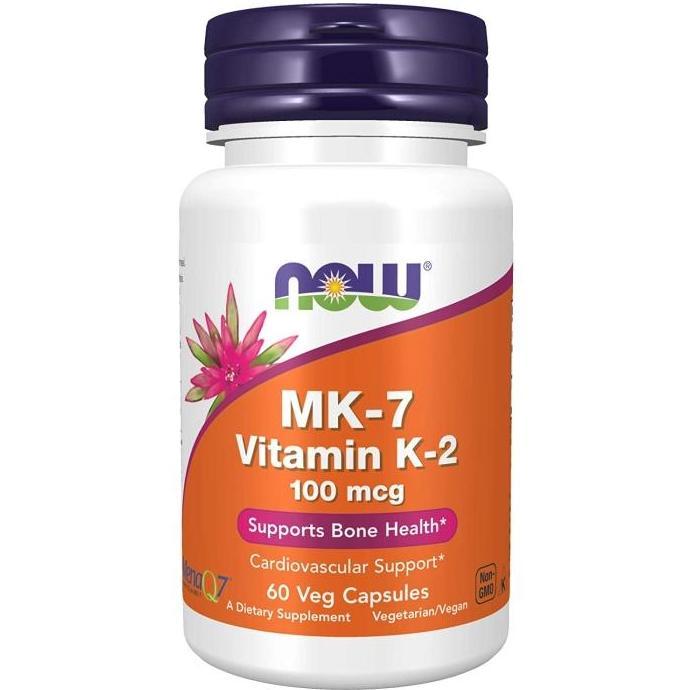 NOW FOODS Vitamin K-2 100 mcg Veg Capsules MK7 K2 MK-7 Vitamin K-2