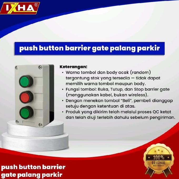 Otove- Tombol Push Button Portal  Barrier Gate Palang Parkir