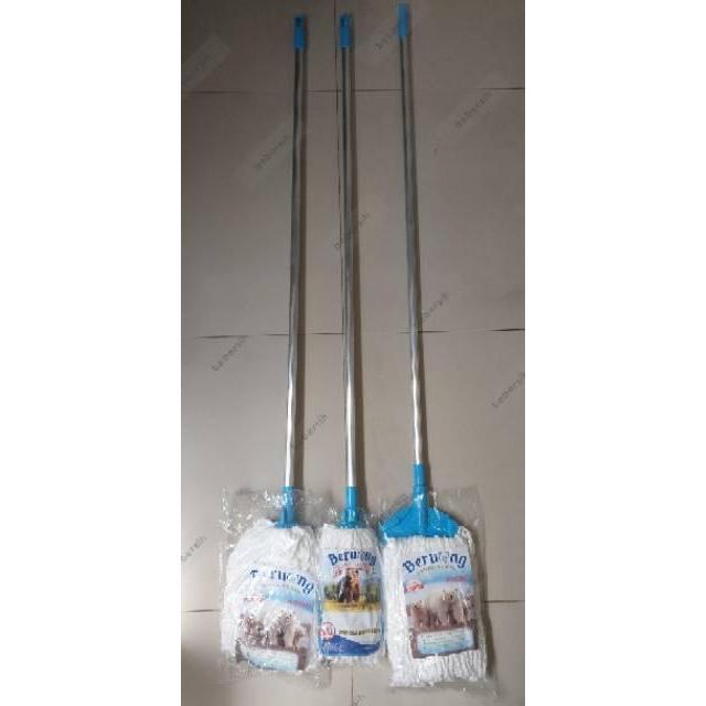 Pel Beruang + Tongkat / Lap Pel Microfiber