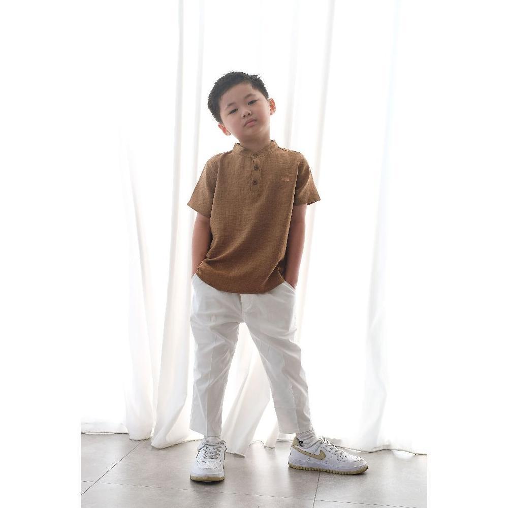Kemeja Koko Anak Laki-Laki | Linen Set | Baju Lebaran Murah