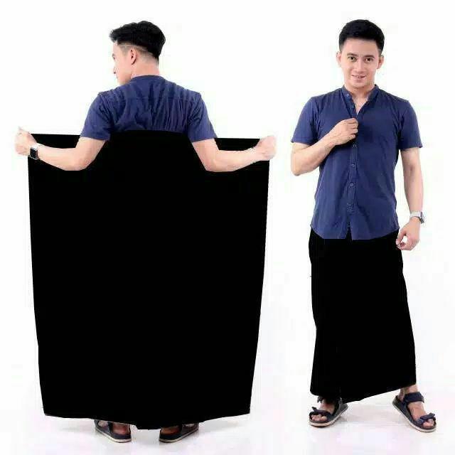 (Termurah) Sarung Hitam Polos / Sarung Polos / Sarung Putih Polos Muslim Santri Muslim Santri Bestse