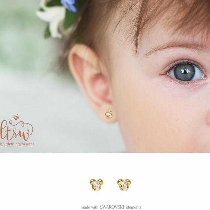 Littlethingshewear - Anting Anak - Mickey (0.5 gr)