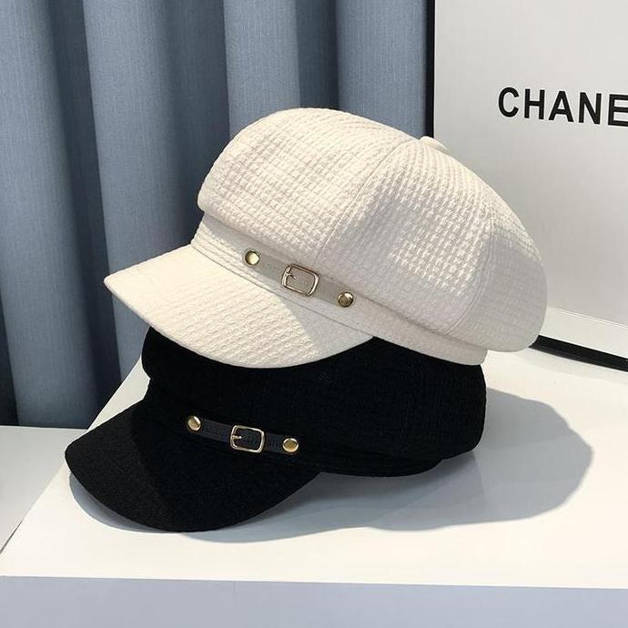 Caliloops Topi Baret Premium Kekinian Wanita Dewasa Korea Impor Daluci