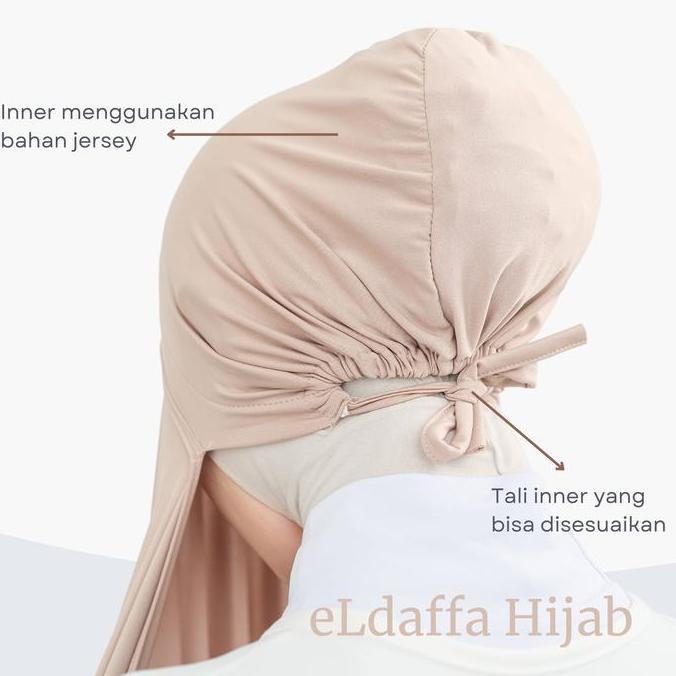 eLdaffa Hijab Hijab Segitiga Instan Inner Jersey Tali Daily Hijab
