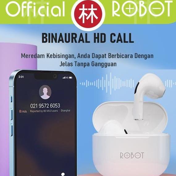 Robot T50 Airbuds Wireless Bluetooth Headset Earphone TWS Earphone
