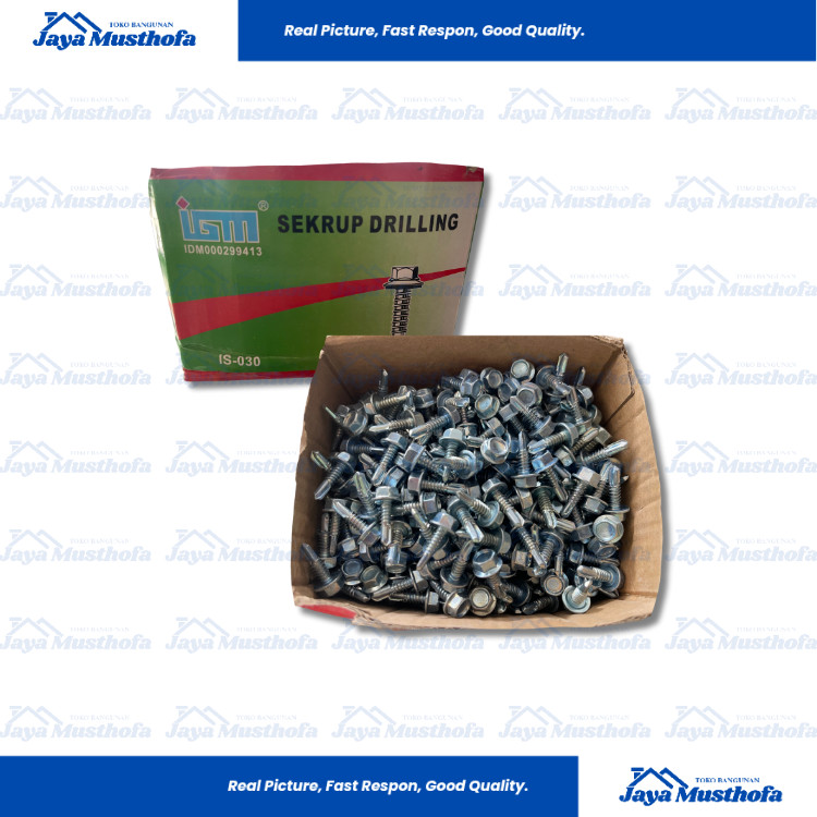 Baut Sekrup Baja Ringan / Sekrup Drilling Ukuran 10x16