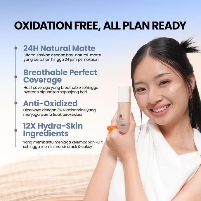 NEW YOU CLOUD TOUCH 2IN1 BEST SELLER SERIES PAKET MAKEUP SET 2PCS SKIN TINT LOOSE POWDER BEDAK TABUR