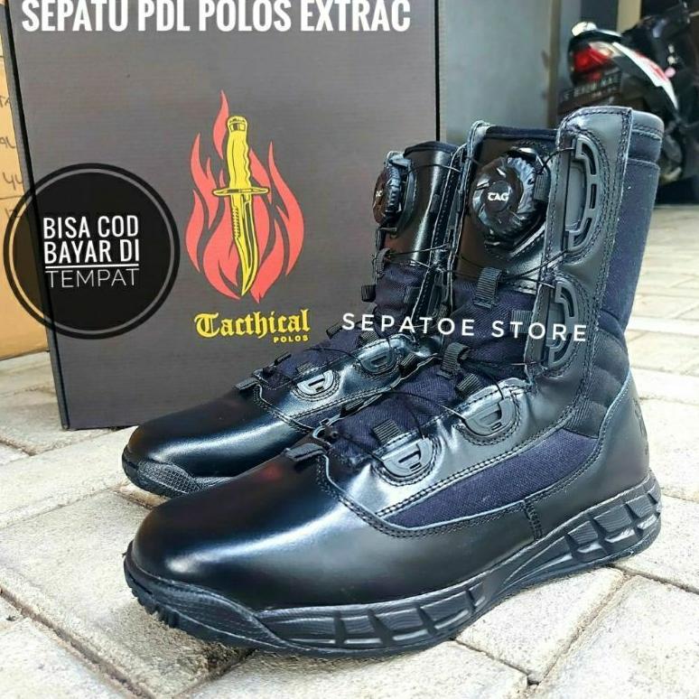 SEPATU PDL TNI POLRI TALI PUTAR EXTRAC TACTICAL KULIT ASLI SEPATU PDL TALI PUTAR TACTICAL terlaris