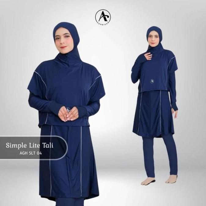Baju Olahraga Muslimah Aghnisan Simple Lite - SIMPLE LITE TALI SLT | DUAL FUNCTION MUSLIMAH SPORTWEA
