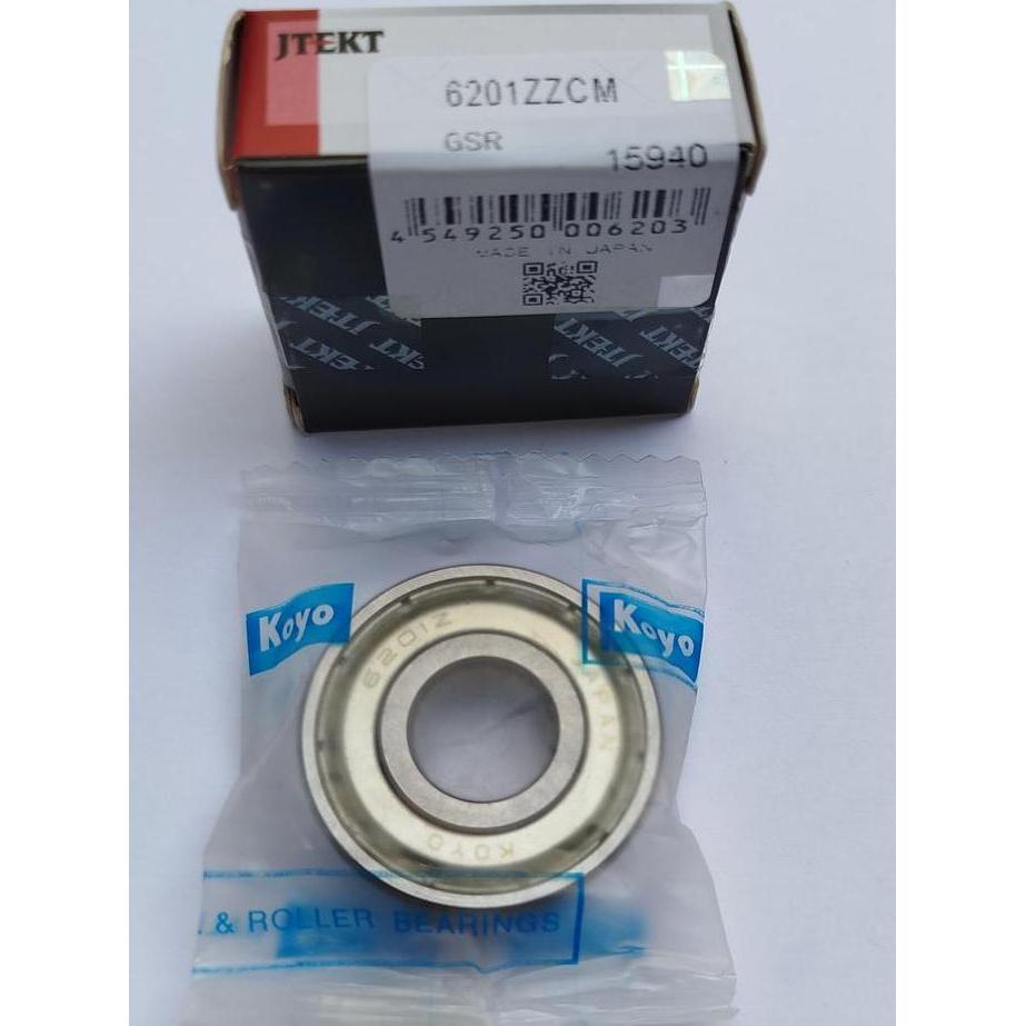 Promo Bearing 6201 Tutup Besi Laher 6201Zz (Id 12Mm, Od 32Mm, T 10Mm) Laher Roda Depan Beat Vario Sc
