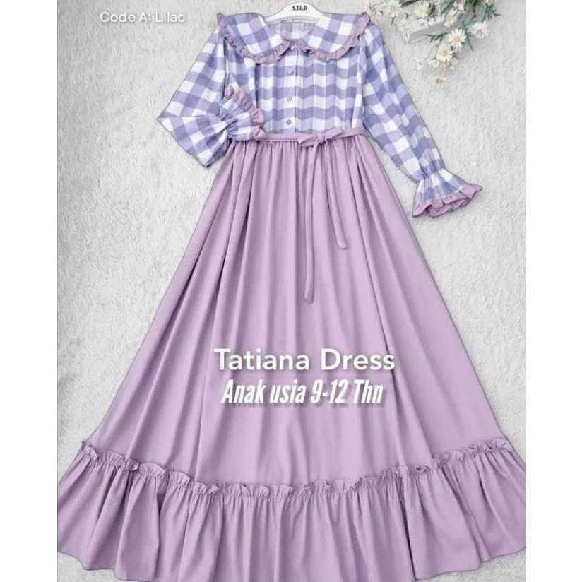 BEST SELLER TATIANA DRESS GAMIS ANAK TANGGUNG TERBARU BAJU MUSLIM ANAK BAJU GAMIS KORE STYLE