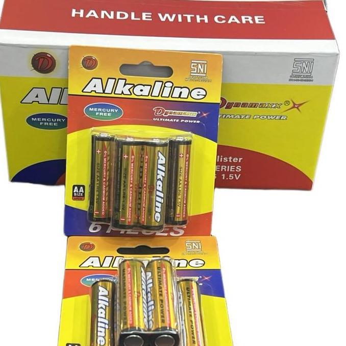 TERBARU - DYNAMAXX Baterai Alkaline  AA /AAA Batu Battery Tipe A2/A3 Sebox isi 72 pc