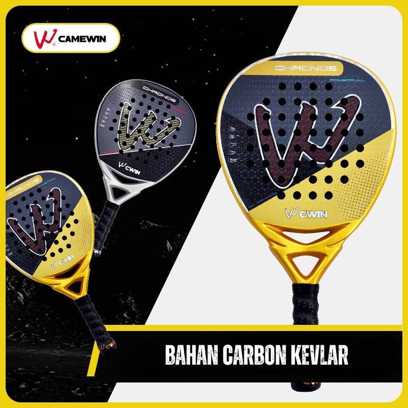 Vivasports - Camewin Chronos 5026 Raket Padel Carbon Kevlar Gold Black / Padel Racket
