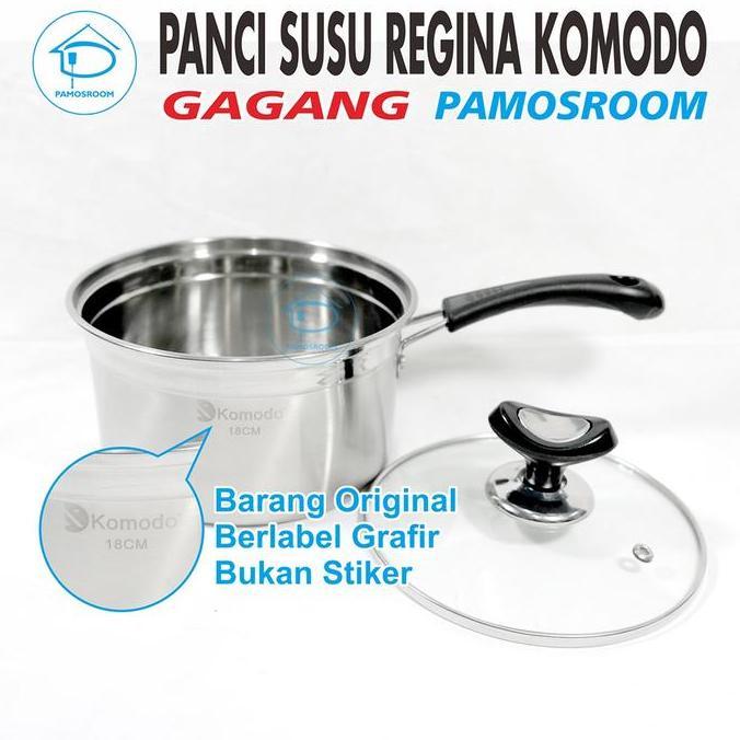 Xxcv- Komodo Panci Susu Regina Stainless 18 Cm Panci Susu 18Cm