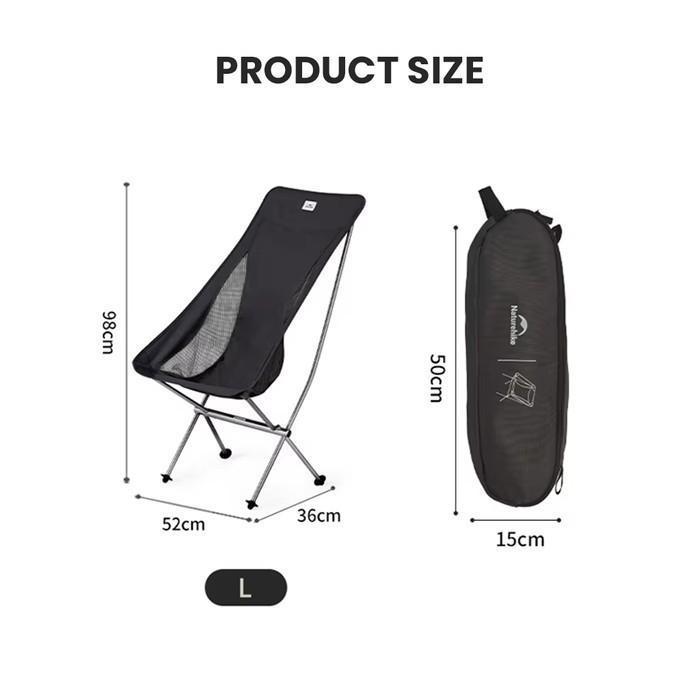 Naturehike  Kursi Lipat Camping Stellaluna Cnk2450Jj015 Folding Wrap Chair Baru