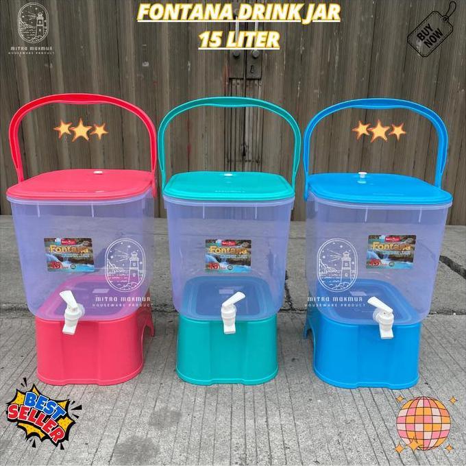 Dispenser Fontana 15 Liter Water Dispenser Plastik Tempat Air Minum