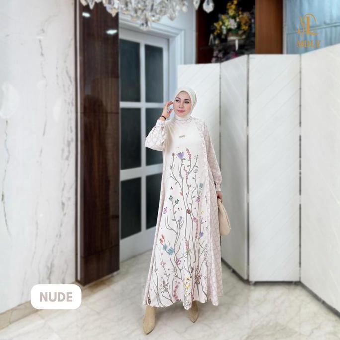Baju Gamis Wanita Muslim Lady Marvella  Dress By Mdly