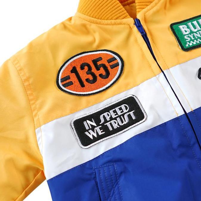 BULLS SYNDICATE JUNIOR JACKET Qegor white Yellow Jaket (TERBAIK) (TERBARU) (TERMURAH)