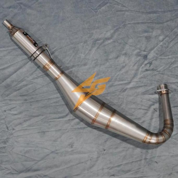 Knalpot AHAU RX King RXK Telo 3v3 stainless