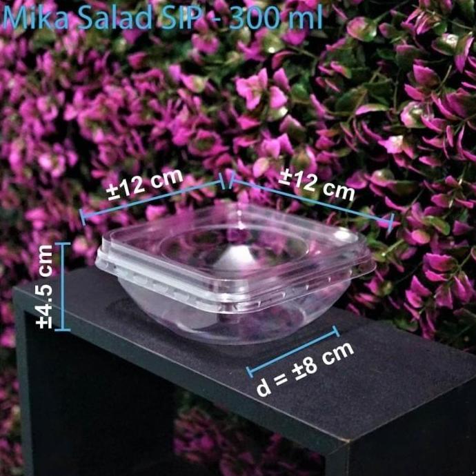 Promo Mika Salad SIP 300 ml dan 400 ml / Mika Buah PER SLOP -+ 50 pcs Diskon