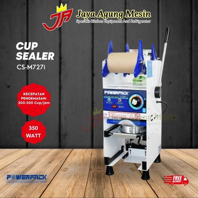 Promo Cup Sealer Powerpack CS-M727i Manual Non Digital Counter Diskon