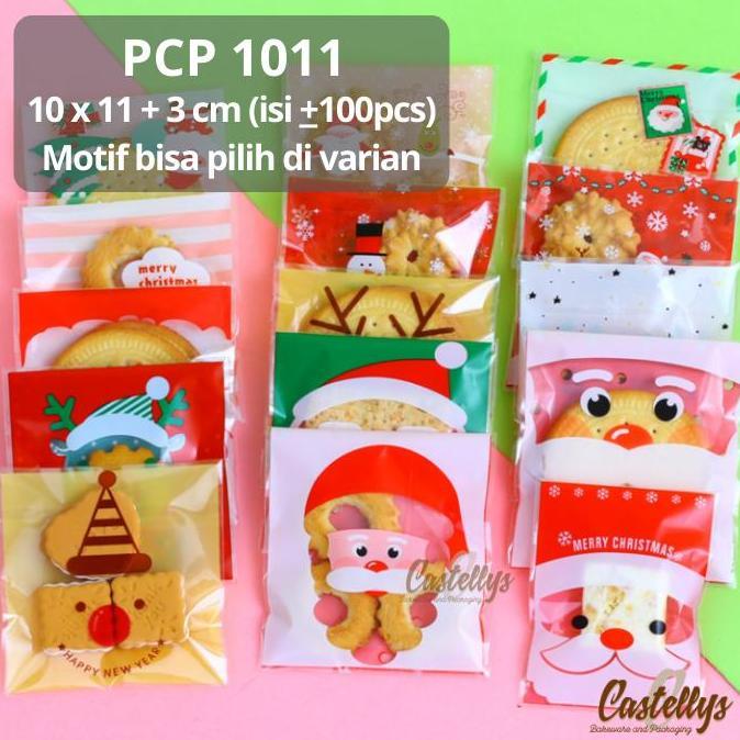 Promo Plastik Cookies Perekat PCP 1011 Kue Kering Nastar Natal Christmas Diskon