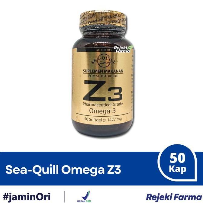 Sea-Quill Z3 Omega 3 Isi 50 Kapsul Gold Series SeaQuill Z 3
