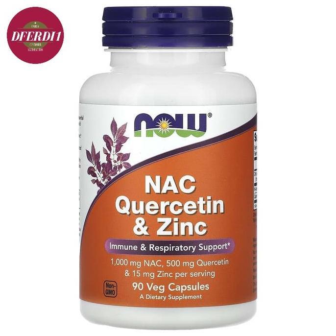 NOW Foods NAC Quercetin & Zinc 90 Veg Caps