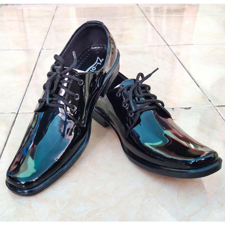 Sepatu Pantofel Tali Pria Kilap Fantofel Kantor Fantovel Sekolah Pantofel Pantopel Vantofel terlaris