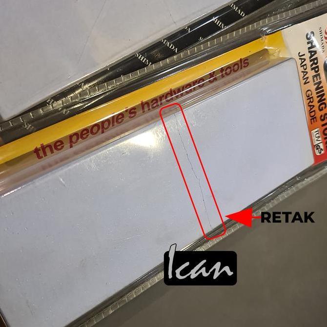 Sharpening Stone 8" Japan Grade 2000# 3000# 5000# SHIMADA / Batu Asah SHIMADA Kondisi RETAK