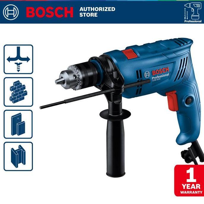 Diskon Bosch Bor Impact Listrik Set 600W 13Mm Gsb 600 Fisherman Box