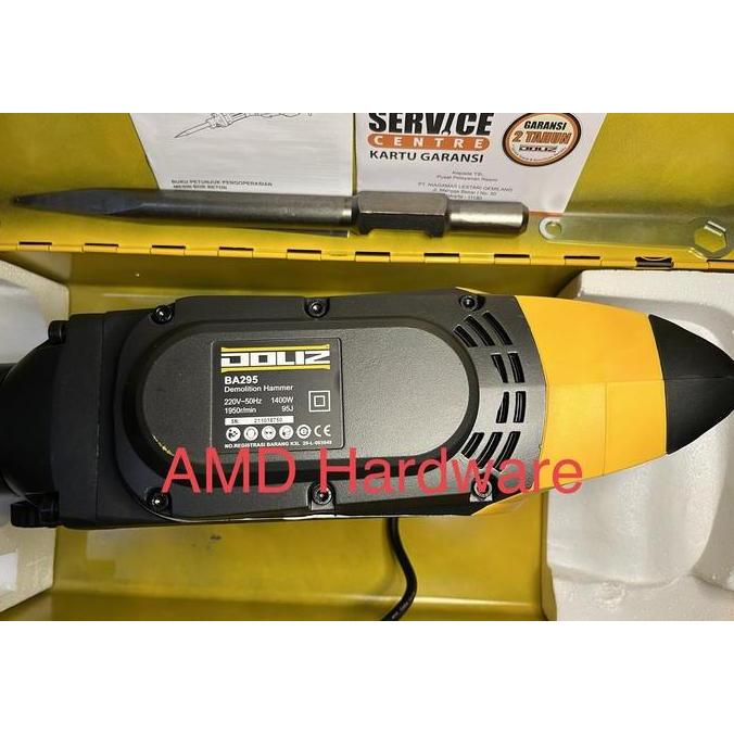 Spesial Demolition Hammer Mesin Bor Bobok Beton 15Kg Doliz Ba295 Ph65 Ba 295