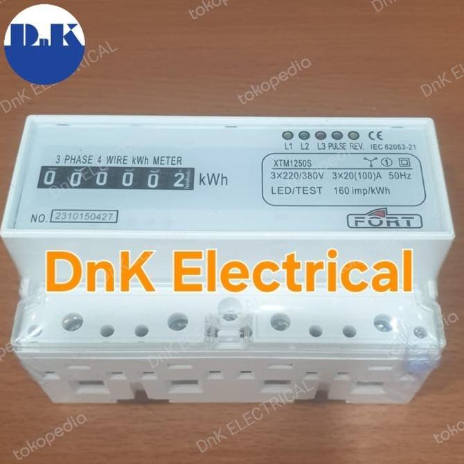 Ready KWH Meter 3 Phase Merk Fort XTM1250S Analog Direct