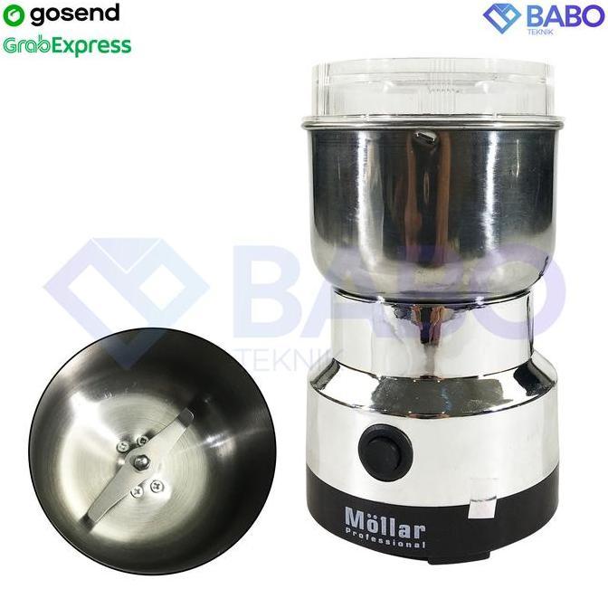 MOLLAR Coffe Grinder Penggiling Biji Elektrik Serbaguna Bertenaga Kopi