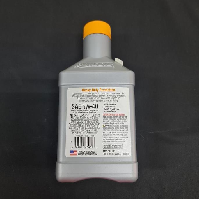 Amsoil Diesel Oil SAE 5W40 946ml