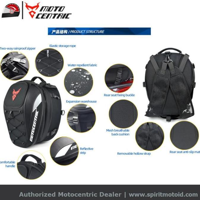 Motocentric Tail Bag Tas Touring Belakang Motor Waterproof