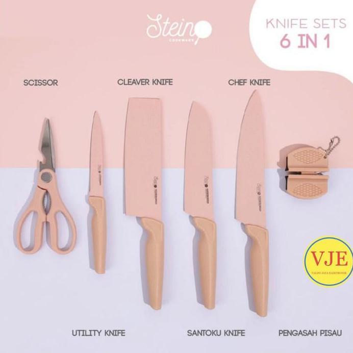 Stein Cookware Diamond Knifes Set Stein Pisau Set Memasak