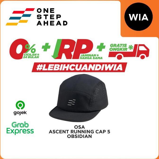 WIA One Step Ahead (OSA) Ascent Running Cap 5 - Topi Lari Olahraga Lightweight
