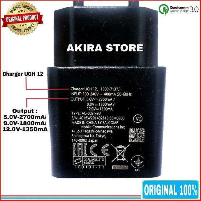 DV184 - CHARGER SNY XPERIA XZ PREMIUM XZ XZ1 XZ1 COMPACT ORIGINAL FAST CHARGING TYPE C