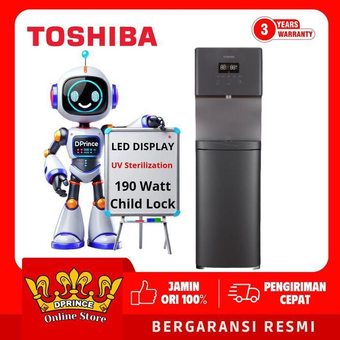 TOSHIBA Dispenser 1830 UV Galon Bawah RWF-W1830UVBN / RWFW1830UVBN